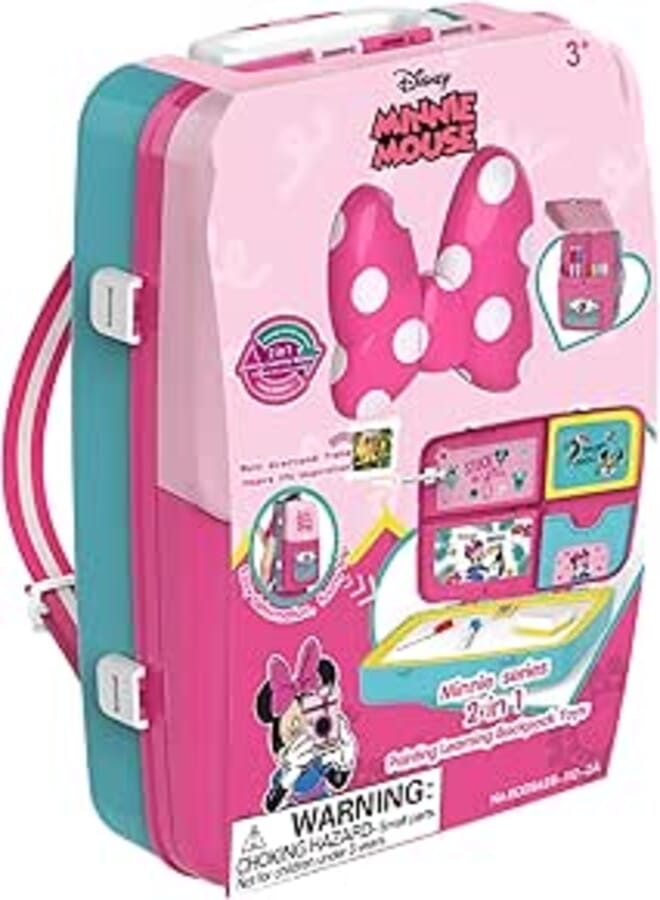 Disney EODS628-112-2A Minnie Kids Knapsack Study Kit Educational Learning & Art Activity - Multicolor